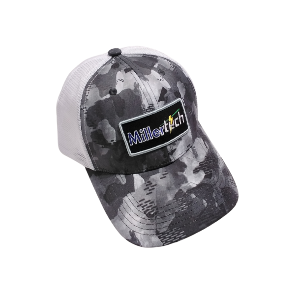 Millertech Trucker Snapback Hat / Dark Gray Camo - Miller Tech